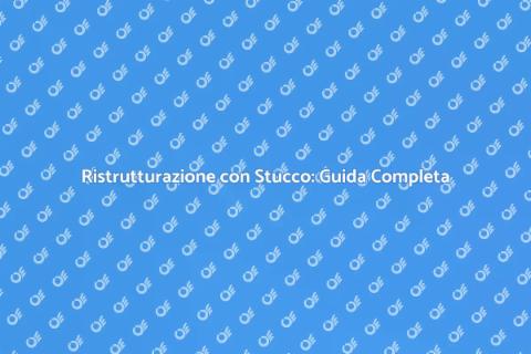 Stucco per Restaurazioni Domestiche