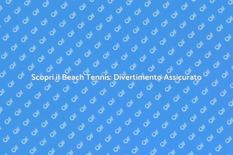 Lezione di Beach Tennis al Mare