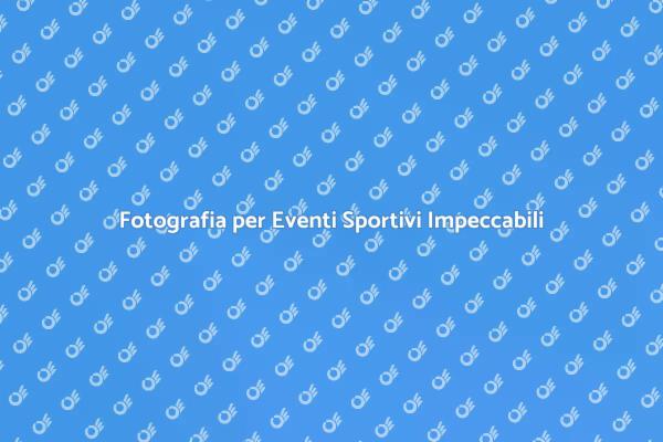 Immortalare Eventi Sportivi con un Fotografo