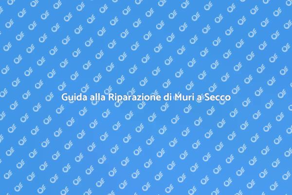Riparazioni Efficaci per Muri a Secco