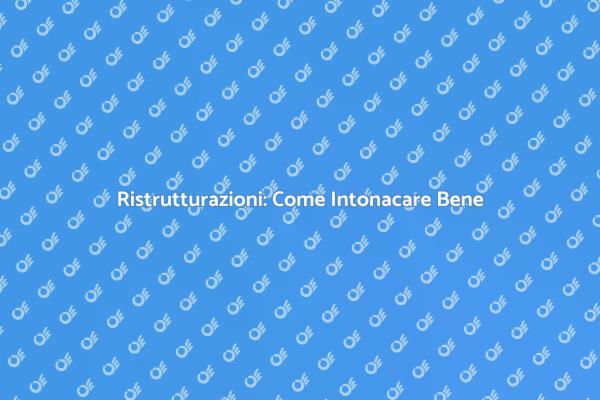 Intonacare: Trasforma il Tuo Spazio