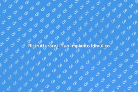 Convertire il Sistema Idraulico