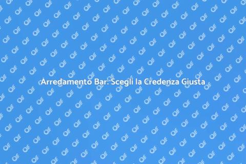 Credenza in Legno per Arredamento Bar