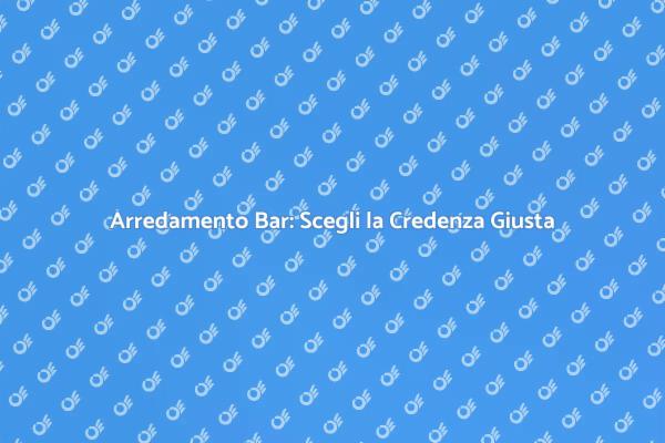Credenza in Legno: Eleganza per il Tuo Bar