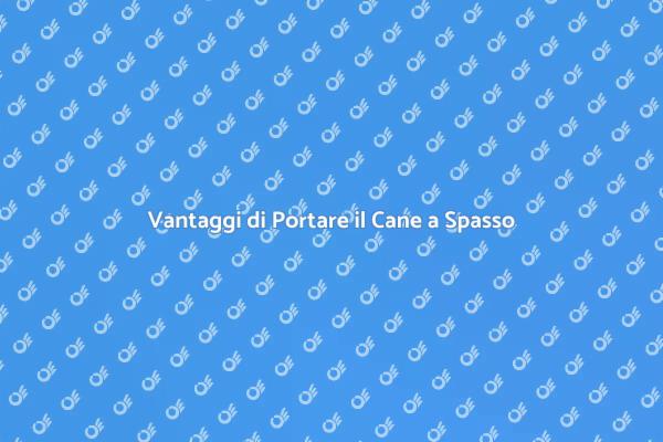 I Benefici delle Passeggiate con il Cane