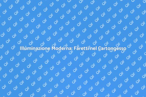 Illumina i Tuoi Interni con Faretti