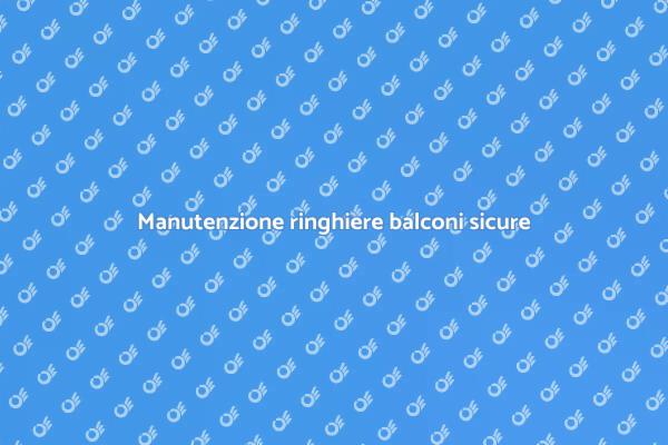 Protezione ringhiere per balconi