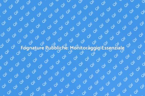 Monitoraggio Fognature Pubbliche