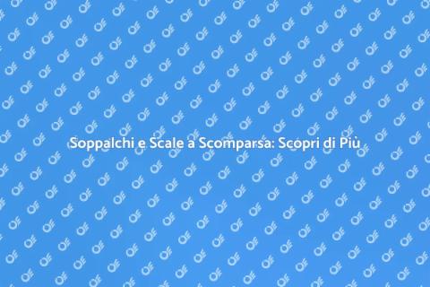 Scala a Scomparsa: Ristrutturazione Smart
