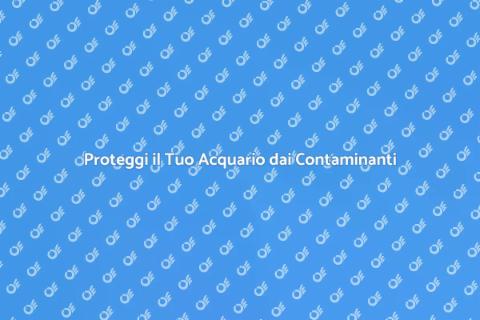 Controllo Contaminanti Acquario Domestico