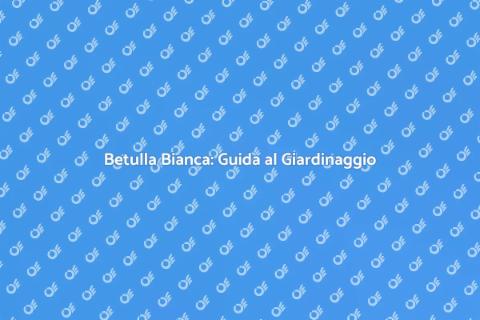 Siepe di Betulla Bianca: Bellezza Verde
