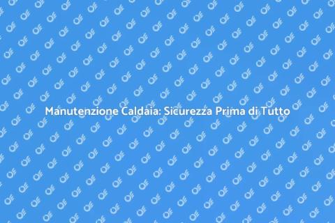 Revisione Caldaia: Sicurezza in Casa