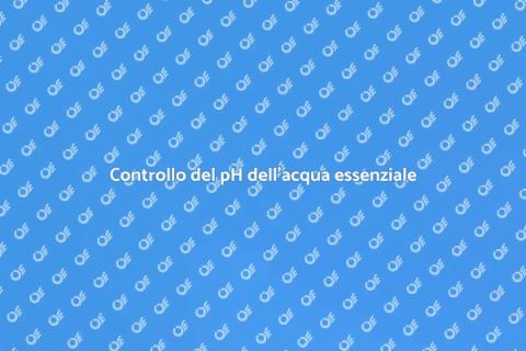 Verificare il pH dell'acqua per salute