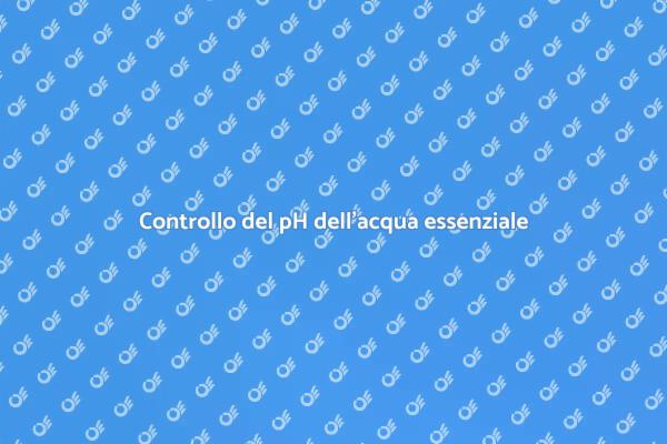 Controllare il pH dell'acqua vitali