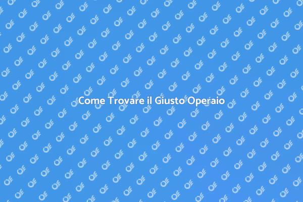 Trova l'Operaio Ideale per il Tuo Progetto