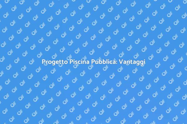 Piscina Pubblica: Un Progetto Essenziale