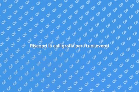 Calligrafia: l'arte di scrivere con classe