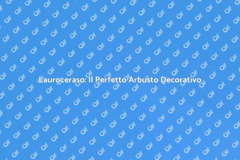 Siepe di Lauroceraso: Bellezza e Funzionalità