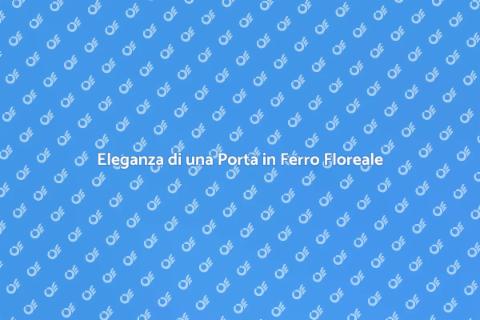 Porta in Ferro con Dettagli Floreali