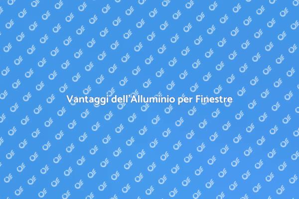 Alluminio: La Scelta per Finestre