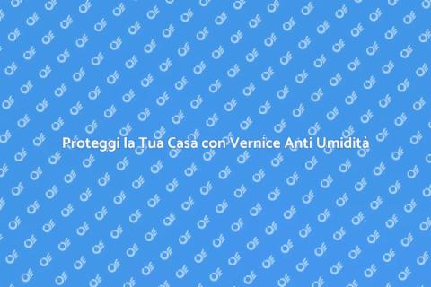 Vernice Esterni Anti Umidità