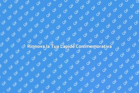 Ristrutturazione Lapide Commemorativa
