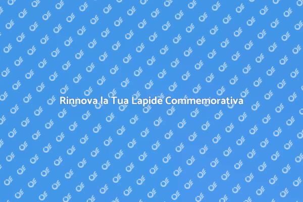 Ristrutturazione di Lapidi: Un Omaggio