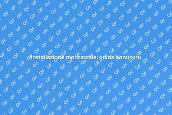 Montascale: guida all'installazione