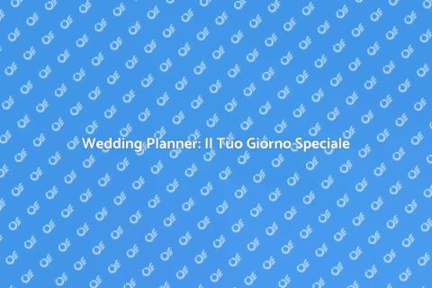 Servizio Completo di Wedding Planning
