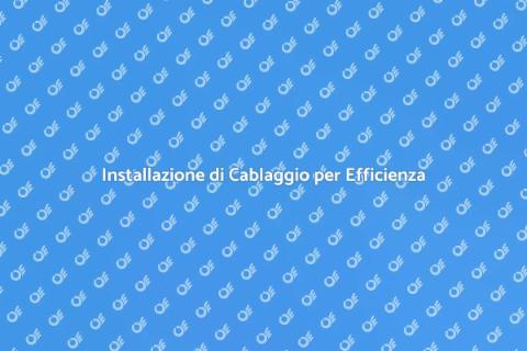 Cablaggio per Automazione Industriale