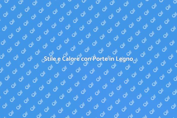 Trasforma il Tuo Ambiente con il Legno