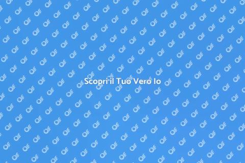 Inizia il Tuo Percorso di Autoconoscenza
