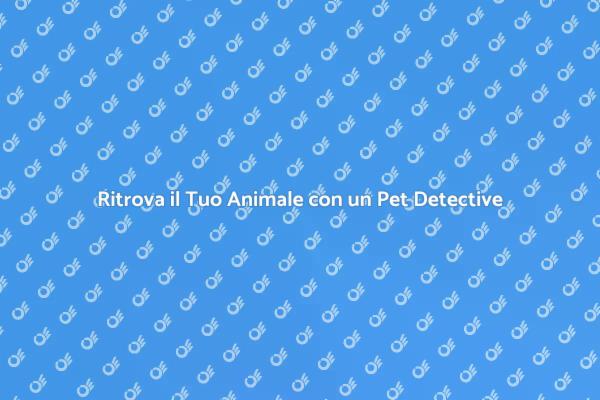 L'importanza dell'Assistenza Pet Detective