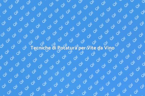 Potare la Vite da Vino: Guida Pratica