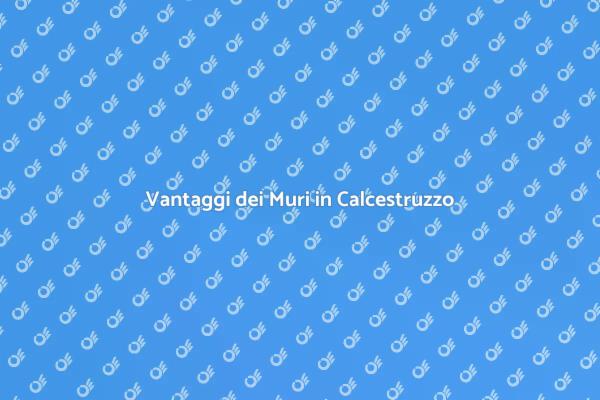 Costruzione di Muri in Calcestruzzo