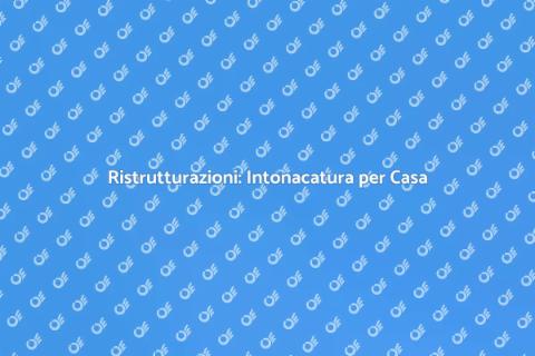 Intonacatura per Ambienti Residenziali