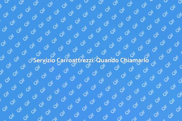 Carroattrezzi: Soluzione per Guasti e Incidenti