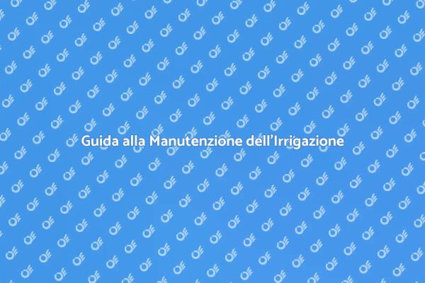 Manutenzione Efficiente dell'Irrigazione