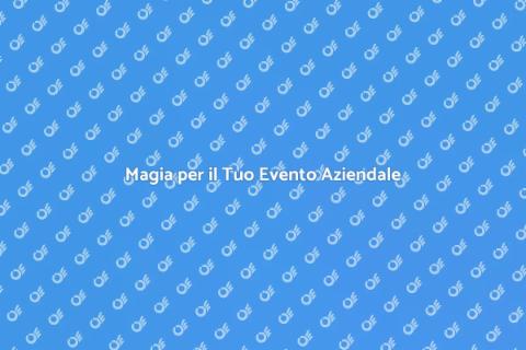 Prestigiatore per Eventi Aziendali