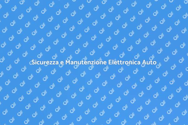 Controllo Avanzato Elettronica Vetture
