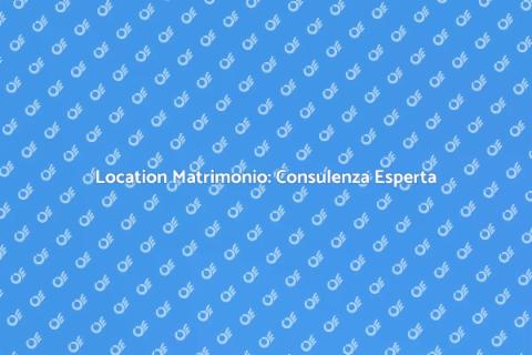Consulenza Wedding Planner per Location