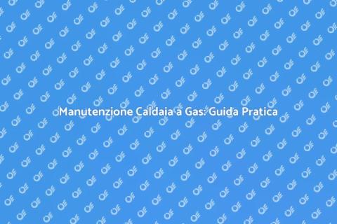 Manutenzione Caldaia a Gas Essenziale