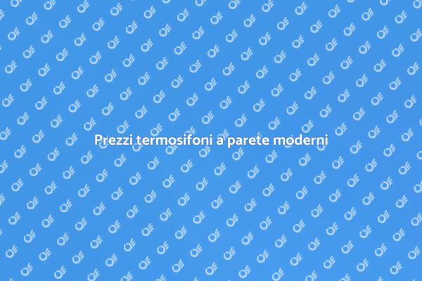 Costi termosifoni in ristrutturazione