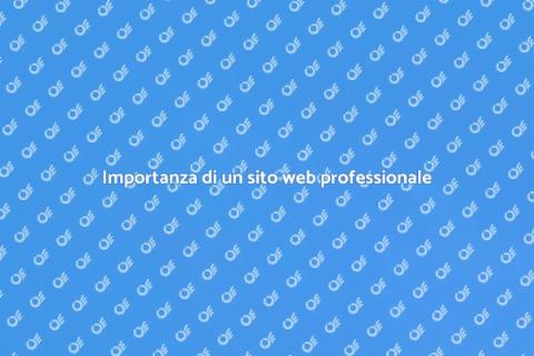 Sito web professionale per il successo