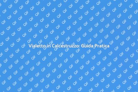 Vialetto in Calcestruzzo: Estetica e Funzionalità
