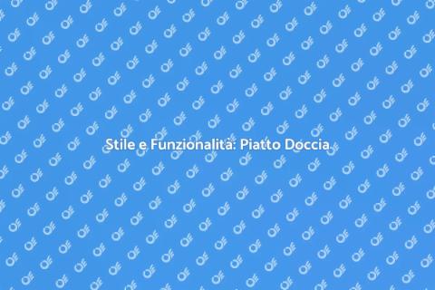 Piatto Doccia Filo Pavimento Ultrapiatto