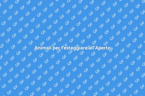 Festeggia con Animali nelle Feste Outdoor