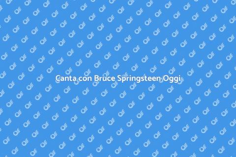Duetto Indimenticabile con Bruce