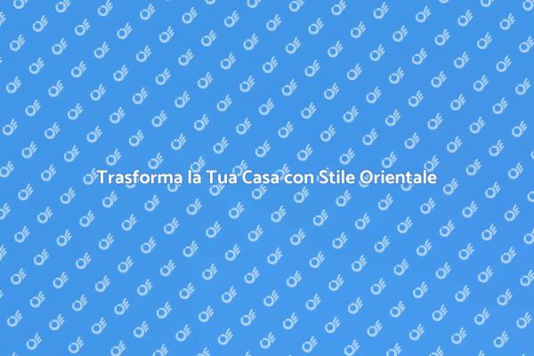 Eleganza Orientale per le Tue Pareti