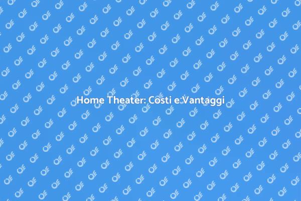 Trasforma la tua Casa in un Cinema